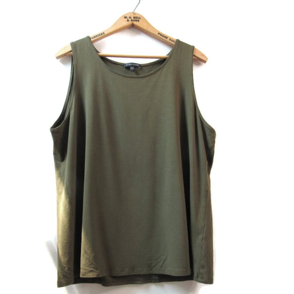 Eileen Fisher Khaki Tank Top